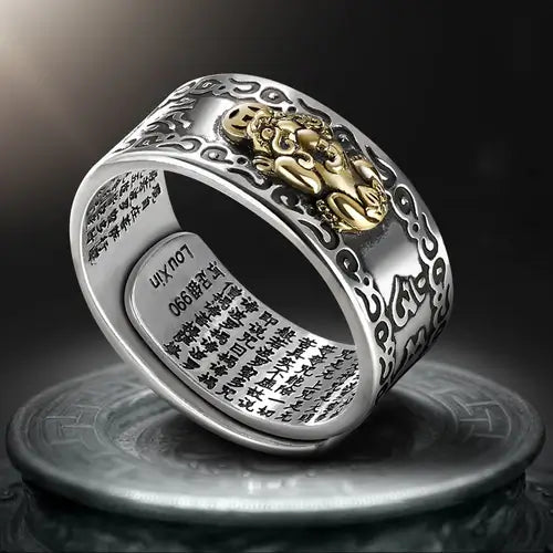 Bague Feng Shui originale de richesse et de prospérité - Achetez 01, obtenez 02 + Cadeau gratuit